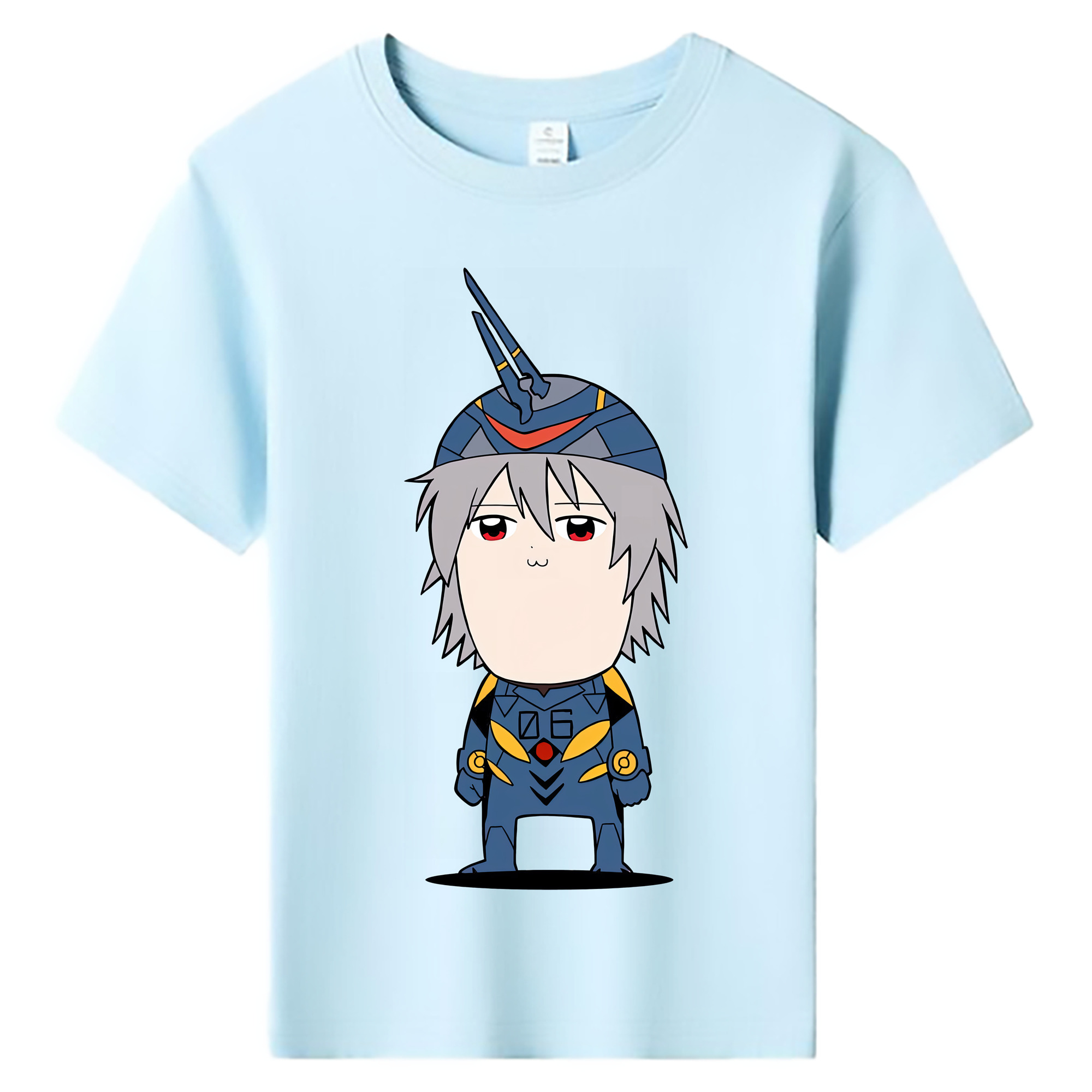 （画像用） EVA 新世紀エヴァンゲリオン 綿100％キッズTシャツ（フロントプリント）
